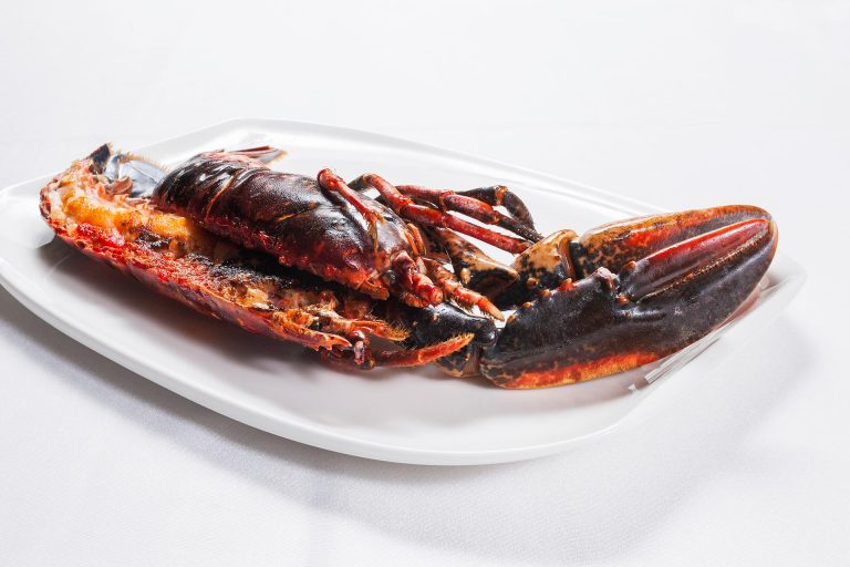 Grilled lobster at Casa Ramón Restaurant in Oviedo
